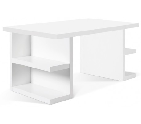 TemaHome Flow skrivebord i metal og finér 140 x 75 cm - Grøn/Hvid