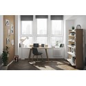 TemaHome Ply skrivebord i metal og MDF 120 x 60 cm - Sort/Eg