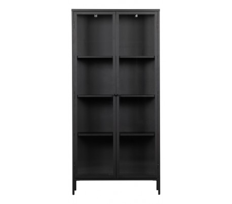 Sideboard i metal og MDF B120 cm - Sort/Sort