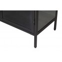 Sideboard i metal og MDF B120 cm - Sort/Sort