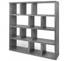 TemaHome Berlin reolsystem i finér 159 x 150 cm - Betongrå