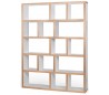 TemaHome Berlin reolsystem i finér 198 x 150 cm - Hvid/Natur