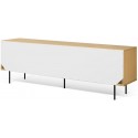 TemaHome Move tvbord i finér B110 - 203 cm - Hvid/Natur