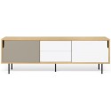 TemaHome Dann tvbord i metal og MDF B201 cm - Hvid/Eg