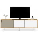 TemaHome Dann tvbord i metal og MDF B201 cm - Hvid/Eg