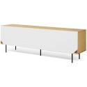 TemaHome Dann tvbord i metal og MDF B201 cm - Hvid/Eg