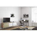 TemaHome Dann tvbord i metal og MDF B201 cm - Hvid/Eg