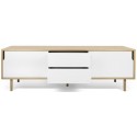TemaHome Dann tvbord i metal og MDF B201 cm - Mat hvid/Eg
