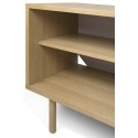 TemaHome Dann tvbord i metal og MDF B201 cm - Mat hvid/Eg