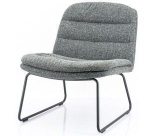 Artego spisebordsstol med armlæn i polyester H83 cm - Sort/Antracit