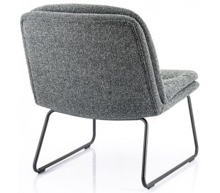 Artego spisebordsstol med armlæn i polyester H83 cm - Sort/Antracit 2