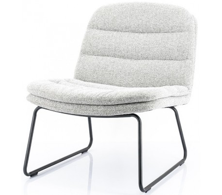 Bermo lænestol i polyester H78 cm - Sort/Antracit