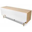 TemaHome Dann tvbord i massiv eg og MDF B165 cm - Mat hvid/Eg