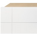 TemaHome Dann tvbord i massiv eg og MDF B165 cm - Mat hvid/Eg