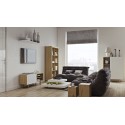 TemaHome Dann tvbord i massiv eg og MDF B165 cm - Mat hvid/Eg