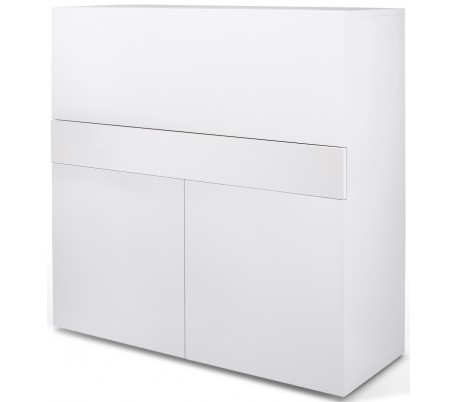 TemaHome Multi skrivebord i spånplade 180 x 90 cm - Mat hvid/Eg