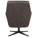 Tod rotérbar lænestol i microfiber H90 cm - Cognac