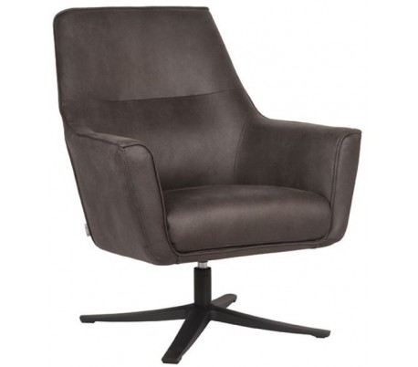 Tod rotérbar lænestol i microfiber H90 cm - Cognac