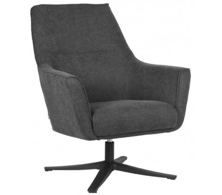 Tod rotérbar lænestol i microfiber H90 cm - Antracit
