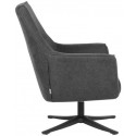 Tod rotérbar lænestol i microfiber H90 cm - Antracit