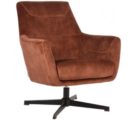 Tod rotérbar lænestol i polyester H90 cm - Grå