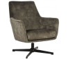 Toby rotérbar lænestol i velour H90 cm - Jægergrøn