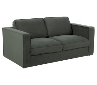 Montreal 3 personers sofa i velour B206 cm - Mørkegrå
