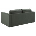 Montreal 3 personers sofa i velour B206 cm - Mørkegrå