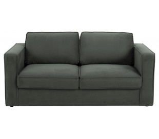 Montreal 3 personers sofa i velour B206 cm - Mørkegrå 2
