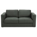 Montreal 3 personers sofa i velour B206 cm - Mørkegrå