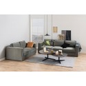 Montreal 3 personers sofa i velour B206 cm - Mørkegrå