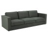 Calera 3 personers sofa i polyester B249 cm - Grågrøn