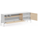 Marielle tvbord i mdf og askfinér B167 cm - Hvid/Natur