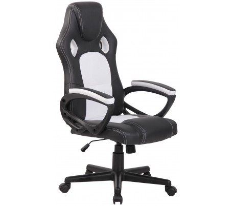 Racing Gaming kontorstol i kunstlæder H110 - 120 cm - Sort/Gul