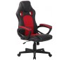 Racing Gaming kontorstol i kunstlæder H110 - 120 cm - Sort/Rød