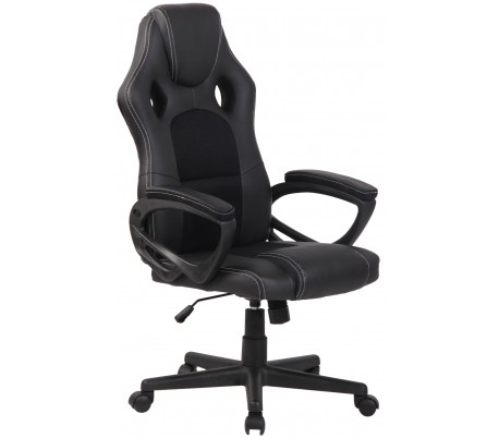 Racing Gaming kontorstol i kunstlæder H110 - 120 cm - Sort/Rød