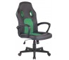 Racing Gaming kontorstol i kunstlæder H106 - 116 cm - Sort/Grøn