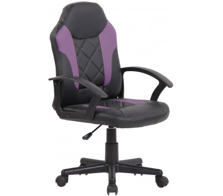Racing Gaming kontorstol i kunstlæder H106 - 116 cm - Sort/Rød