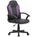 Racing Gaming kontorstol i kunstlæder H106 - 116 cm - Sort/Rød