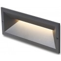 Rasq Væglampe til indbygning 25 x 8,6 cm 8,5W LED - Antracit