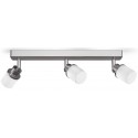 SARA Badeværelseslampe plafond Ø36 cm 1 x 24W LED - Krom/Opalhvid
