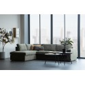 Freddie sofa med chaiselong i tekstil 283 x 197 cm - Bronze