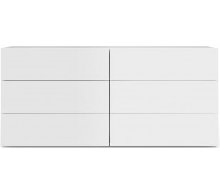 TemaHome Nina tvbord i metal og finér B140 cm - Sort/Mat sort/Eg 2