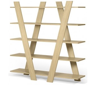 TemaHome Berlin reolsystem i finér 159 x 70 cm - Eg 2