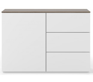 TemaHome Join sideboard i MDF og finér B120 cm - Mat hvid/Eg 2