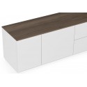 TemaHome Join Tvbord i MDF og finér B160 cm - Mat hvid/Eg
