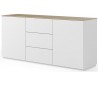 TemaHome Join sideboard i MDF og finér B180 cm - Mat hvid/Eg