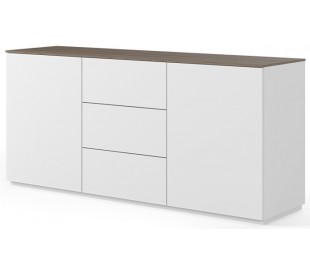 TemaHome Join sideboard i MDF og finér B180 cm - Mat hvid/Eg