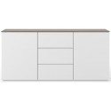 TemaHome Join sideboard i MDF og finér B180 cm - Mat hvid/Eg