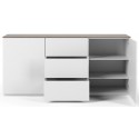TemaHome Join sideboard i MDF og finér B180 cm - Mat hvid/Eg